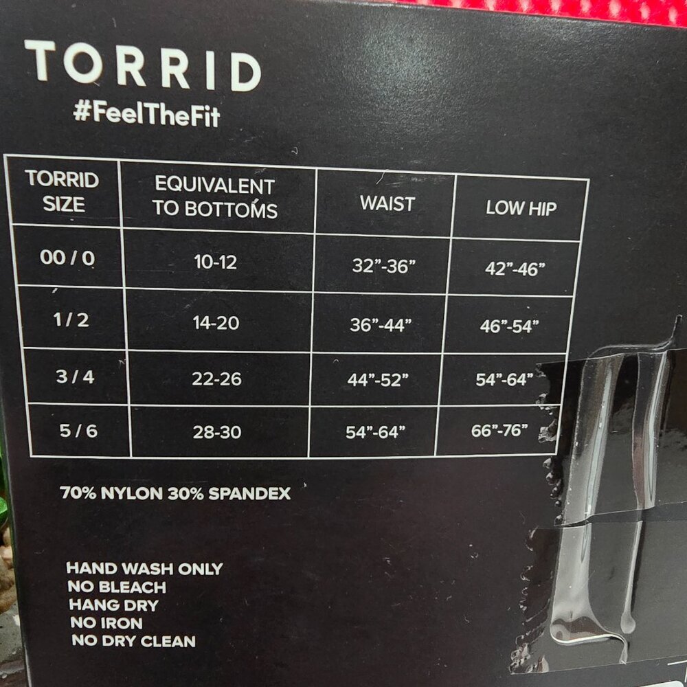 Torrid - Rhinestone Fishnet Tight in Red​ - Picture 7 of 8